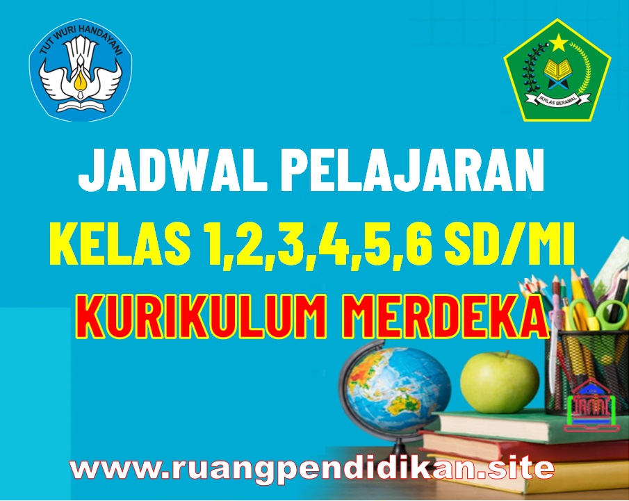 Jadwal Pelajaran Kurikulum Merdeka Kelas 1, 2, 3, 4, 5, 6 SD/MI Modul